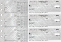 Brushed Metal Multipurpose Invoice Payroll Designer Business Checks | BU3-7CDS23-MIP
