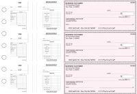 Pink Safety Multi-Purpose Salary Voucher Business Checks | BU3-7PSF01-MPS