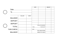 Granite General Itemized Invoice Business Checks | BU3-CDS16-GII